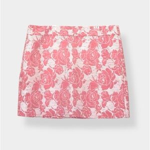LOFT Rose Embroidered Skirt